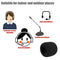 20 Pcs Foam Mic Cover, Black Mini Microphone Headset Windscreen Sponge Foam Mic Cover(30x22x8 mm)