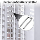 Patelai 80 Pieces Shutter Louvers Staples Plantation Shutters Tilt Rod Silver Shutter Repair Staples Replace Missing Staples for Windows Tools Supplies