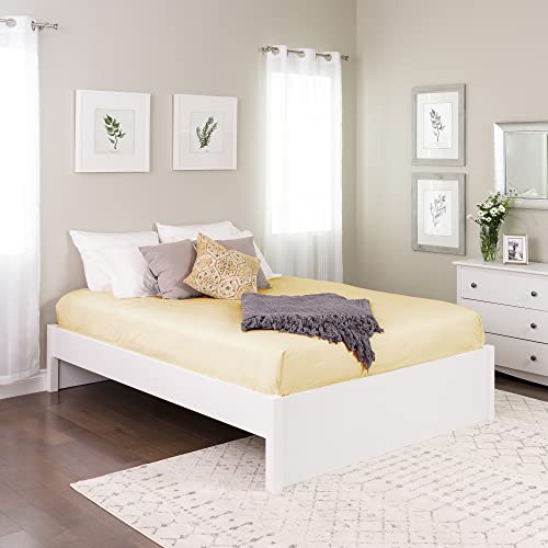 WBSQ-1302-2K Select 4-Post Platform Bed - White