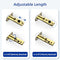 Zciuyo Front Door Handle - Entry Door Lock Handle Set for Left or Right Handed Doors, Reversible Interior Exterior Single Cylinder Lower Half Adjustable Lever Bright Brass Non-Locking Gold