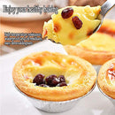 100 pcs Foil Trays Muffin Cases Foil Bun Cases Tin Foil Trays Foil Pie Trays Cake Tins Mini Egg Tart Cases Small Foil Pie Dishes Tart Foils Pastry Dish Aluminium Mold Cups