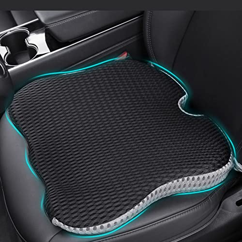 2024 Upgrades Car Coccyx Seat Cushion Pad for Sciatica Tailbone Pain Relief, Heightening Wedge Booster Seat Cushion for Short People Driving, Truck Car Accessories Driver, for Office Chair