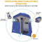 KingCamp Outdoor Privacy Double Shower Tents Dressing Room Portable Shelter Picnic Fishing Bathroom Rain Shelter with Window for Hiking and Beach