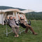 KingCamp Double Hammock Camping Chair Swinging Chair for Adults Portable Folding Rocking Chair Hold Up to 580 lbs with Adjustable Back Support Pillow Cup Holder for Outdoor Lawn Beach Concerts