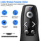 2-in-1 USB Type C Presentation Clicker Wireless Presenter Remote for PowerPoint, Powerpoint Clicker with Volume Control PowerPoint Slide Advancer for Mac, Computer, Laptop