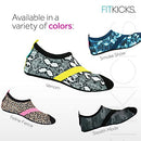 FitKicks Women's Snakeskin Print Active Lifestyle Slipper Shoes, Medium (7-8), Venom