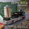 Coleman Cascade™ 3-in-1 2 Burner Gas Cooking Camping Stove, Portable and Durable, 2 Wind Guards, Includes Cat Iron Griddle and Grill