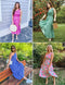 ZESICA Women's 2024 Bohemian Summer Floral Print One Shoulder Sleeveless Smocked Ruffle Tiered Beach Long Midi Dress, Brightpink, Medium