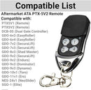 Garage Door Replacement Remote Control ATA PTX-5 PTX5v2 TrioCode 128 ATAptx5-v2 Compatible with DCB-05 GDO-6v3 GDO-6v4 GDO-7v2 GDO-7v3 GDO-8v3 GDO-9v2 (2 x Remotes)