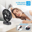 ZEBRE Portable Battery Camping Fan with LED Lantern - Rechargeable 5000mAh Battery Operated USB Desk Fan Kit with Hanging Hook for Tent Car
