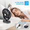 ZEBRE Portable Battery Camping Fan with LED Lantern - Rechargeable 5000mAh Battery Operated USB Desk Fan Kit with Hanging Hook for Tent Car