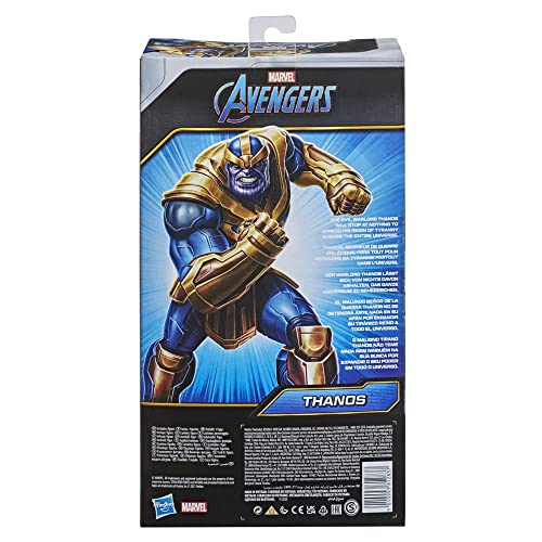 Marvel Avengers Titan Hero Series Blast Gear Deluxe Thanos Action Figure, 30 cm Toy, Inspired by The Marvel Comics, for Children Aged 4 Years and Up