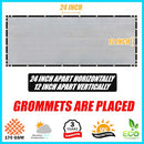 ShadeMart 4' x 50' Grey Fence Privacy Screen Windscreen Shade Fabric Cloth HDPE, 90% Visibility Blockage, with Grommets, Heavy Duty Commercial Grade, Cable Zip Ties Included (We Customize Size)