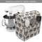Ambesonne Cat Stand Mixer Cover, Hipster Nerd Characters with Vintage Sunglasses Intelligent Feline Serious Expressions, Kitchen Appliance Organizer Bag Cover with a Pocket, 6-8 Quarts, Multicolor