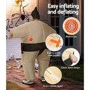 Inflatable Sumo Costume, 1.5M Height Lightweight Blow Up Funny Costumes Fancy Outfit for Adult Kids Gift, Suit Water-resistant Party Dress Halloween Cosplay