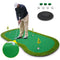 Golf Putting Green Large Golf Mat Practice Indoor Outdoor - 5 x 10 ft Pro Putting Trainer Golf Game for Home Backyard Office