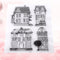 1 Set Transparent Scrapbook Photo Album Transparent Silicone House Stamps Clear Stamps For DIY Scrapbook Photo Cards