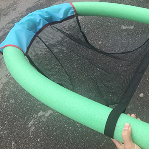 CLISPEED 4Pcs Pool Noodle Floating Mesh Chair Net Foldable Swimming Net Lounge Chair Seat Pool Noodle Sling Net for Kids Adults