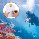 Joyzan Shower Whiteboard Underwater, Dive Slate with Clip and Pencil Diving Writing Board Portable with Clip and Graphite Pencil for Water Sports Diving Swimming