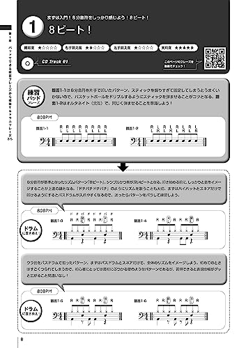 ドラム練習パッド フレーズレシピ 490の打音集中トレーニングをドラミングに活かして劇的上達! [CD付]