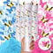 Gender Reveal Confetti Cannon 4 Pack (2 Blue 2 Pink) | Butterfly Confetti Popper and Powder Gender Reveal Smoke Bombs | Baby Gender Reveal Ideas, Party Celebration Firework Boy and Girl Color Stick