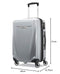 Samsonite Winfield 3 DLX Hardside Luggage with Spinner Wheels, Silver, 3-Piece Set (20/25/28), Winfield 3 DLX Hardside Expandable Luggage with Spinners