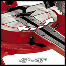 Einhell 4300395 Dual Drag, Crosscut and Miter Saw TC-SM 2534/1 (Maximum 2350 W, Integrated Drag Function, Saw Head Tilts to Left/Right, Laser, Include Carbide-Tipped Precision Saw Blade)