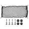 ValueHall Cargo Net 35 x 15 Inch Adjustable Elastic Trunk Net Cargo Trunk Storage Organizer Nylon Mesh Universal Rear Cargo Organizer Cargo Net with Hooks V7075