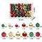 100ct Christmas Balls Tree Ornaments, Shatterproof Christmas Decorations Set with Reusable Hand-held Gift Package for Holiday Xmas Tree Decor (Gold, Red, Green)