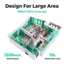 Humidifiers for Large Room, Y&O 10L Steam Whole House Humidifier with Auto Shut Off, Filterless Design, 3 Level Mist Maximum 1200ml/H Output, Covering up to 100m²