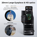 K&F Concept® 12X50 Monocular Telescope with Cleaning Cloth, FMC Lens & BAK4 Prism Telescopes for Adults, Sky Captain HD Monocular for Bird Watching Hunting Hiking Camping Travelling