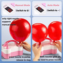 Electric Air Balloon Pump, Portable Dual Nozzle Electric Balloon Inflator/Blower for Party Decoration,Used to Quickly Fill Balloons Pink