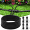 Bonviee 1/2" Irrigation Tubing with 4 Packs 6-Way Connectors - 50FT Drip Irrigation Tubing Ideal for Garden Irrigation System or as Blank Distribution Hose for Any Project