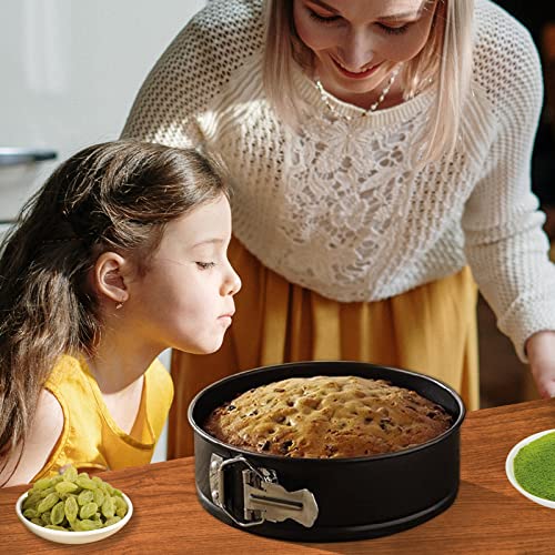 Springform Cake Pan Set of 3 (4,7,9 Inch) - Round Nonstick Baking Pans Spring Form for Cheesecake, Cake Pan/Springform Cake Tin/Cheesecake Pan Set with Removable Bottom