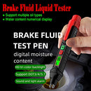 Brake Fluid Liquid Tester, Automotive Brake Fluid Content Detector, Vehicle Brake Diagnostic Testing Tool, Hydraulic Fluid Liquid Tester Pen Oil Moisture Tester Analyzer Meter for DOT3 DOT4 DOT5.1