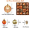 iDopick Christmas Ball Ornaments Set, 42PCS Assorted Shatterproof Christmas Tree Christmas Baubles Balls Ornaments with Hanging Hoop for Holiday Wedding Party Decoration (Golden)