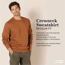 Amazon Essentials Men's Fleece Crewneck Sweatshirt (Available in Big & Tall), Toffee Brown, Medium