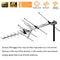 [Newest 2020] Five Star TV Antenna Outdoor Yagi Satellite HD Antenna with up to 200 Mile Range - Attic or Roof Mount TV Antenna, Long Range Digital OTA Antenna for 4K 1080P (Standard Kit Plus J Pole)