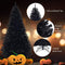 1.8m/2.25M Christmas Tree, Artificial Black Christmas Tree with Sturdy Metal Stand, 1036/1258 Branch Tips PVC Needles, Easy-Assembly, Festival Decor for Home, Garden, Halloween, Black (2.25M)