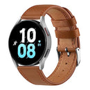 Leather Bands for Samsung Galaxy Watch 4 Band & Galaxy Watch 5 Bands 44mm 40mm/Samsung Galaxy Watch 6 Band 45mm Women/Men, 20mm Soft Leather Bands Replacement Straps