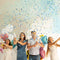 Gender Reveal Confetti Cannon 4 Pack (2 Blue 2 Pink) | Butterfly Confetti Popper and Powder Gender Reveal Smoke Bombs | Baby Gender Reveal Ideas, Party Celebration Firework Boy and Girl Color Stick