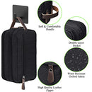 Ogetok Travel Toiletry Bag for Men, Water Resistant Shaving Bag, Portable Lightweight Toiletry Organizer Bag,Large Capacity Toiletry Storage Bags with Handle for Toiletries Cosmetics Accessories,Black