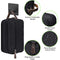 Ogetok Travel Toiletry Bag for Men, Water Resistant Shaving Bag, Portable Lightweight Toiletry Organizer Bag,Large Capacity Toiletry Storage Bags with Handle for Toiletries Cosmetics Accessories,Black