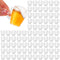 Lallisa 100 Pcs Mini Clear Plastic Beer Mug Glasses with Handles Beverage Tasting Glasses Clear Shot for Beer Fest, Sports Party, Wedding, Outdoor BBQ, Outdoor Picnics, or Oktoberfest