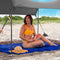 Red Suricata Family Beach Sunshade - Sun Shade Canopy | UPF50 UV Protection | Water Repellent Tent with 4 Aluminum Poles, 4 Pole Anchors, 4 Sandbag Anchors | Portable Shelter Tarp (Medium, Grey)