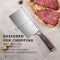 PAUDIN Cleaver Knife, Ultra Sharp Meat Cleaver 7 Inch, High Carbon Stainless Steel Butcher Knife with Wooden Handle, Chinese Cleaver for Meat Cutting Vegetable Slicing