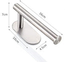 AUTOWT Toilet Paper Holder Self Adhesive, Kitchen Washroom Adhesive Toilet Tissue Roll Rack No Drilling for Bathroom Stick on Wall Stainless Steel (Silver)