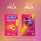 Durex Ribbed and Dotted Texture Latex Condoms Regular Fit, Pack of 30