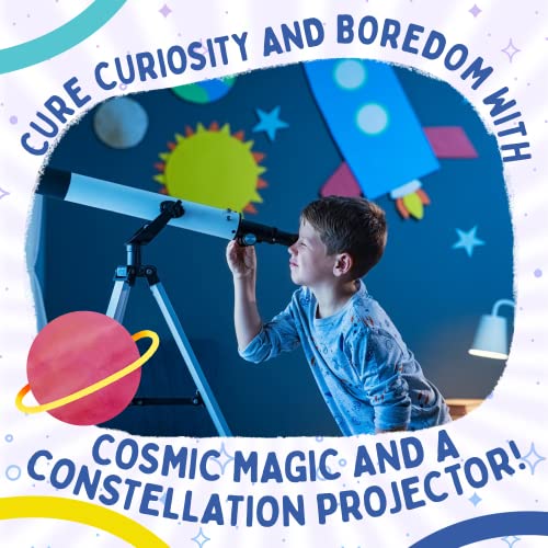 Playz Solar System for Kids Exploration Kit - 17 Outer Space STEM Experiments & Science Toys for Kids Ages 4-12 - Make DIY Rockets, Eclipse, Constellation Projector, 2D Solar System Model, Planet Toys