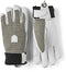 Hestra Army Leather Patrol Female 5-Finger Winter Glove - Warm and Durable, Ideal for Resort Or Backcountry Skiing - Light Grey - 9